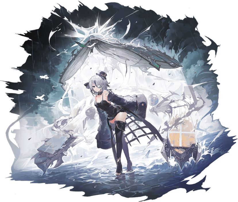 Chibi shipgirl mascot coding on a laptop with subtle tech vibes